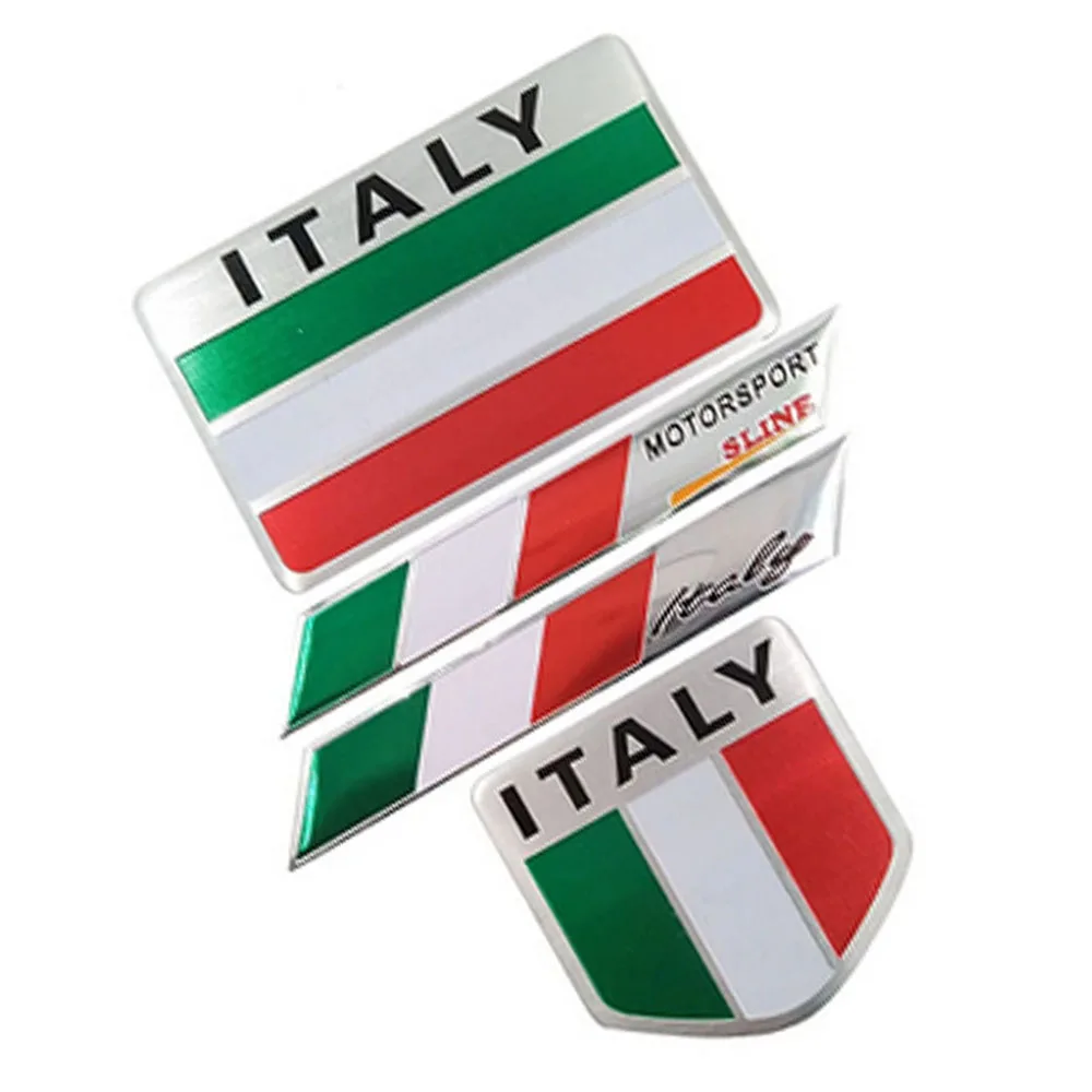 Bandiera Italiana Logo Auto Decorare Adesivo Moto Per Renault Peugeot Citroen Cruz Chevrolet Ford Focus Volkswagen Golf Benz