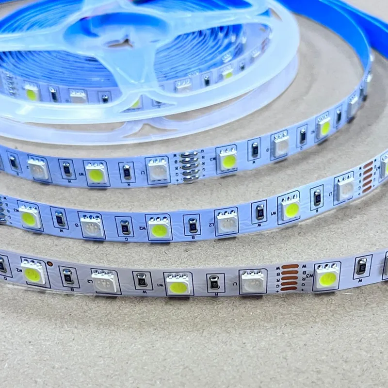 Tira de luc LED RGBW 5m 60led/M 300 leds SMD 5050 RGB blanco frío o