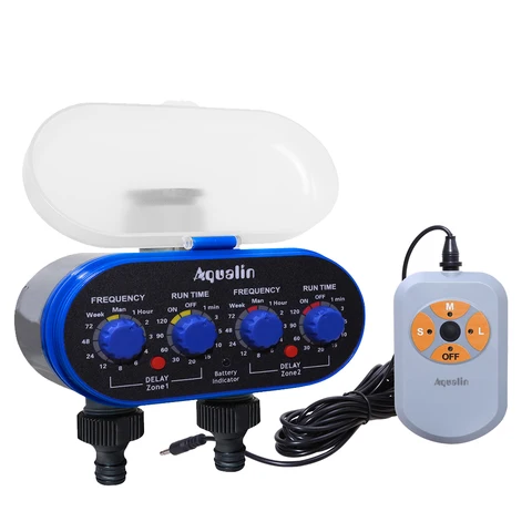 Two Outlet Ball Vale Watering Timer Automatic Irrigation System 21032A with Rain Sensor or Humidity Sensor