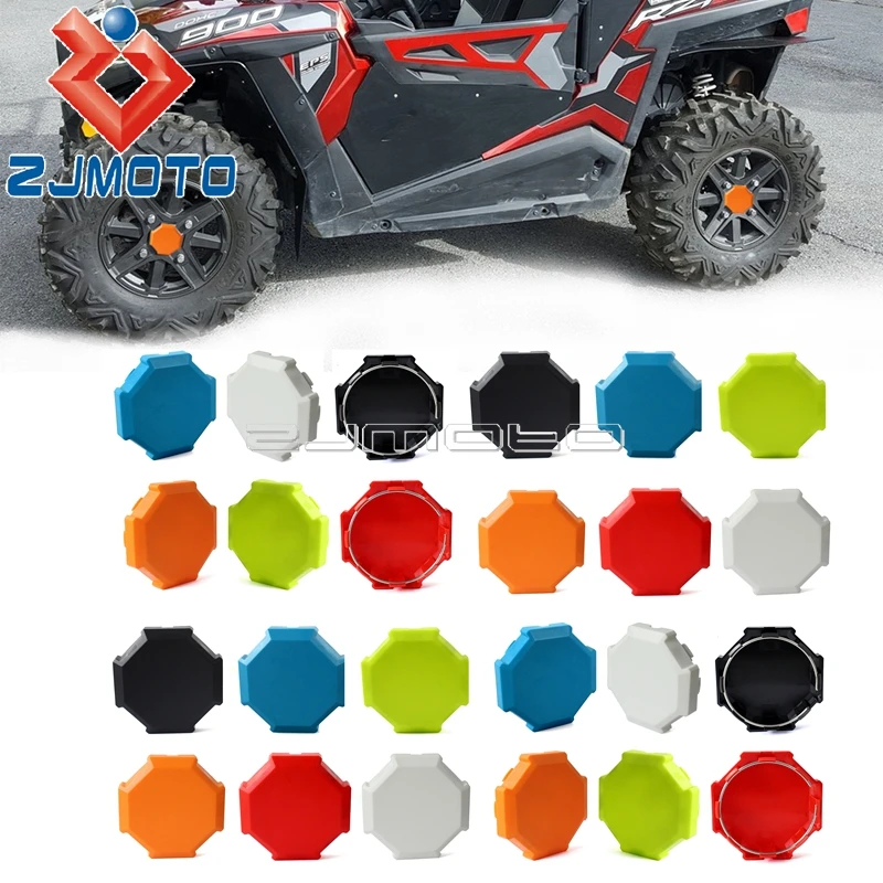 GreenOrangeRedUTVWheelCenterHubCapCoverForPolarisRZR900