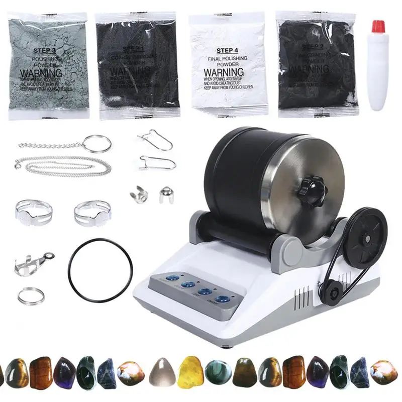 

Rock Polisher Kit Rock And Adults Rock Kit Includes Gemstones Jewelry Fastenings Learning Guide Stem Science Kit