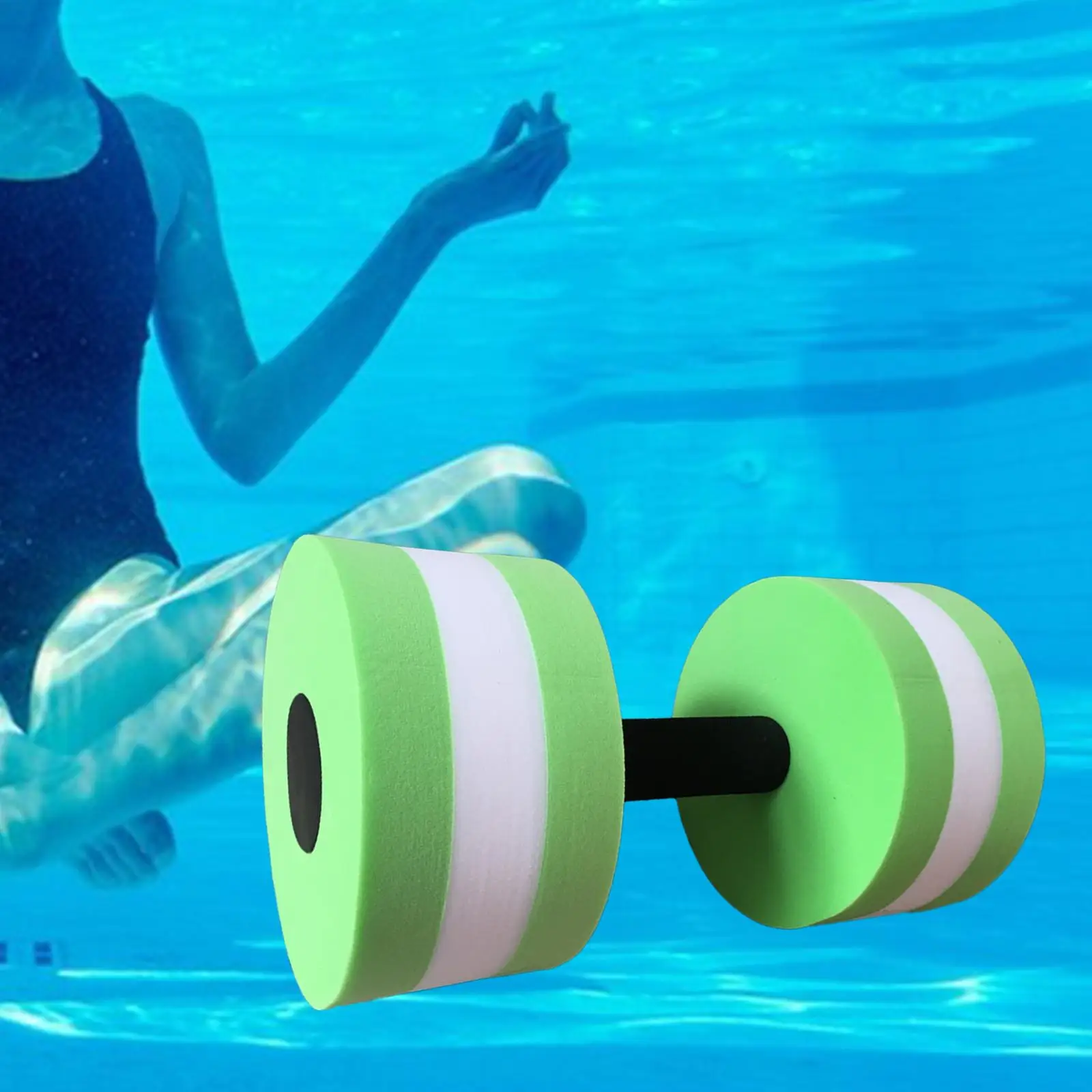 Aquatic Dumbbell Men Women Hand Bar EVA Water Floating Dumbbells for Exercise Water Sports Aerobics Workouts Pool Fitness