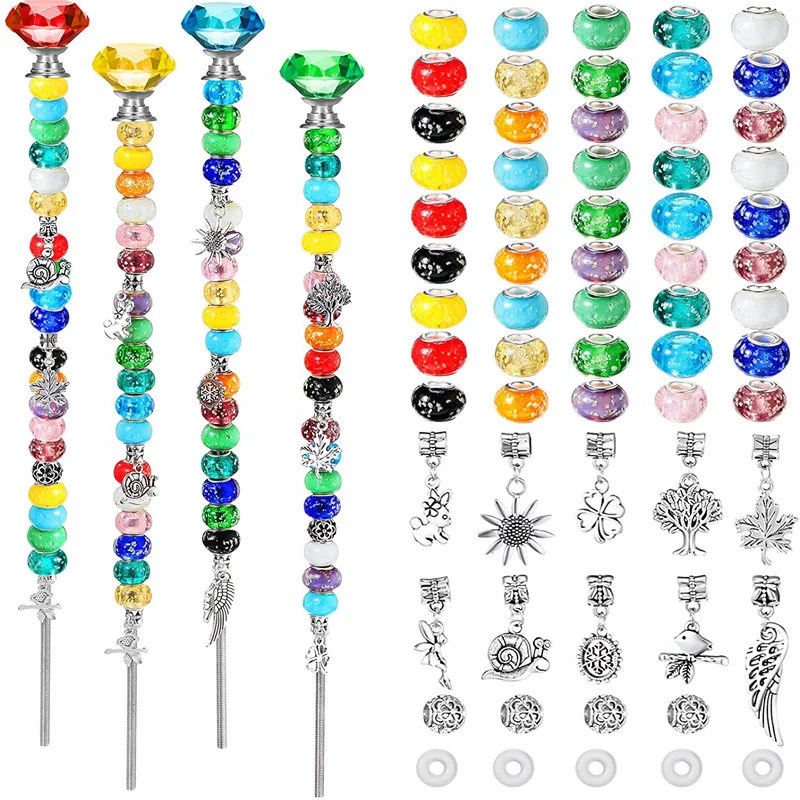 

10 шт., яркие стеклянные бусины для украшения сада