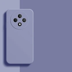 Soft Liquid Silicone Bumper Shield Protective Phone Case Cover for Reno12 F (Reno12 FS) (LavenderGrey)