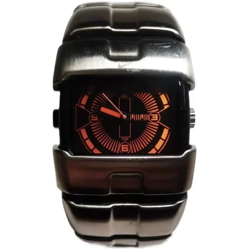 Alien Original Non Mechanical Watch Y2K Fashion Trend Retro Strap Advanced INS Small Electronic Watch salute to the y2k millennium watch retro future style trendy and fashionable versatile matte electronic watch