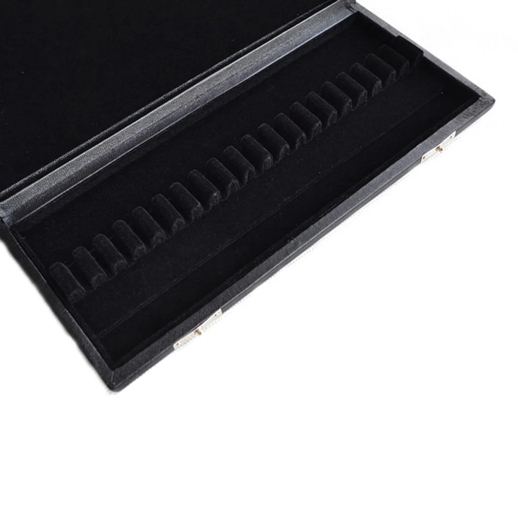 Durable 20 Reeds Storage Case Box Holder with Flannel Slots for Oboe Reeds Hold