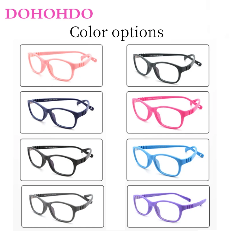 DOHOHDO Kids Glasses Frame Children Blue Light Blocking Glasses Optic Prescription Eyeglasses Myopic Hyperopia