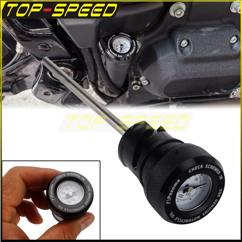 

Motocycle Oil Temperature Gauge Black For Harley Softail FXBRS FXBR FXFBS FXFB FLFBS FLFB Breakout Fat Bob Deluxe FLDE 2018-2021