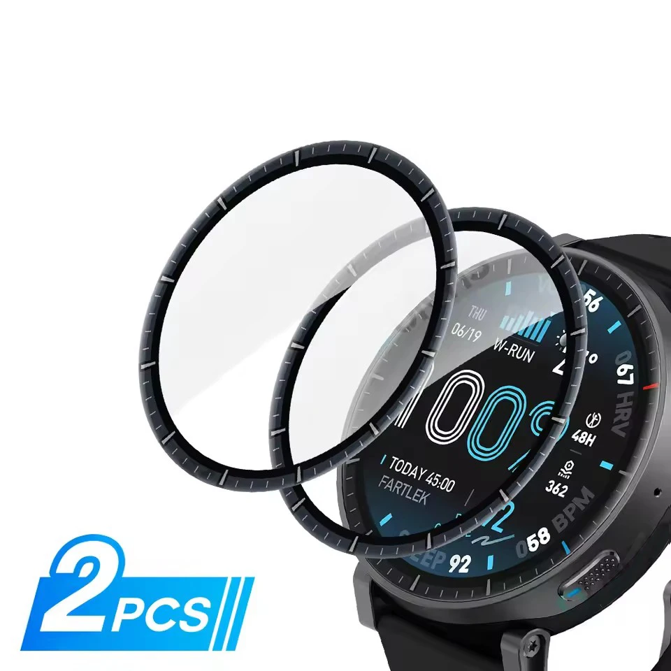 Anti-Scratch Full Coverage Screen Protector Pack for Smartwatches - Premium PMMA Film