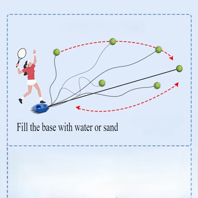 Tennis Training Ball Tennis Trainer Professional Training Primary Tool Exercise Self-study Rebound Ball Indoor Practice
