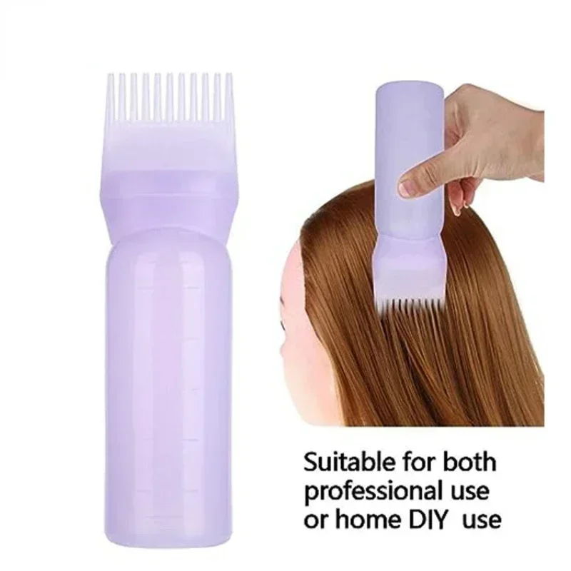 4 Colors Hair Dye Applicator Brush Bottles Dyeing Shampoo Bottle Oil Comb Hair Dye Bottle Applicator Hair Coloring Styling Tool