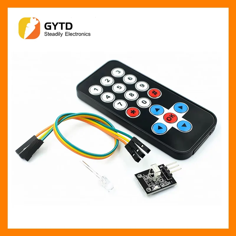 Kit Modulo Telecomando Wireless Ir A Infrarossi Da 1 Lotto Kit Fai Da Te Hx1838 Per Arduino Raspberry Pi