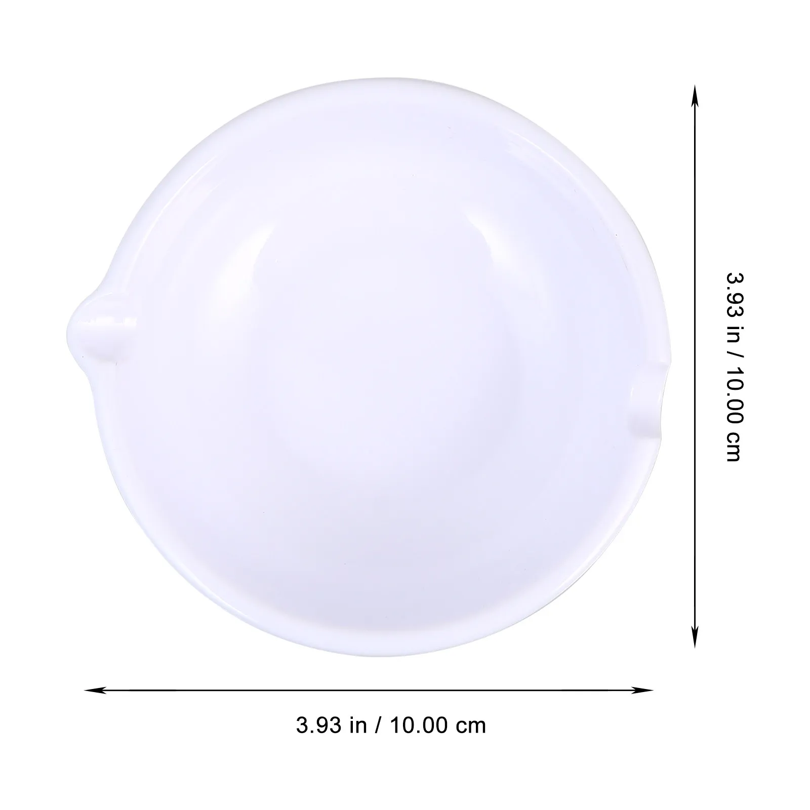 1Pcs 서예 초보자를위한 둥근 플라스틱 잉크 접시 부드러운 가장자리 간편한 청소 잉크 브러시 홀더 홈 오피스 문구