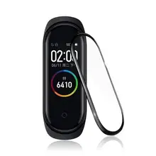 

2Pcs Screen Protector High Screen Sensitivity Soft Transparent Full Cover Watch Protective Film for Xiaomi Mi Band 4/5/6