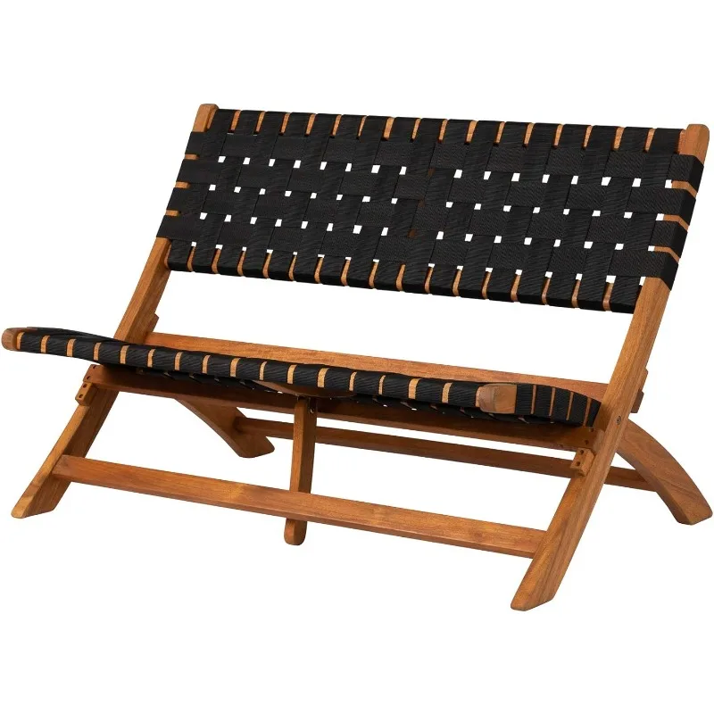 

Внутренняя и наружная Складная скамейка для внутреннего дворика, портативная, складная, легкая, из твердой древесины акации