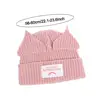 Fashion Double-layer Loverboy Cat Ear Knit Hat Warm Niche Design Pig Ear Woolen Hat Soft Thicke Warm Cap Autumn and Winter 6