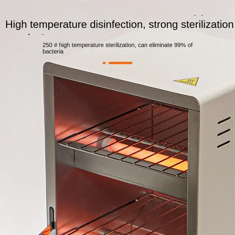 Infrared high temperature disinfection cabinet Nail disinfection box Small vertical disinfection tool Stainless steel timing 3