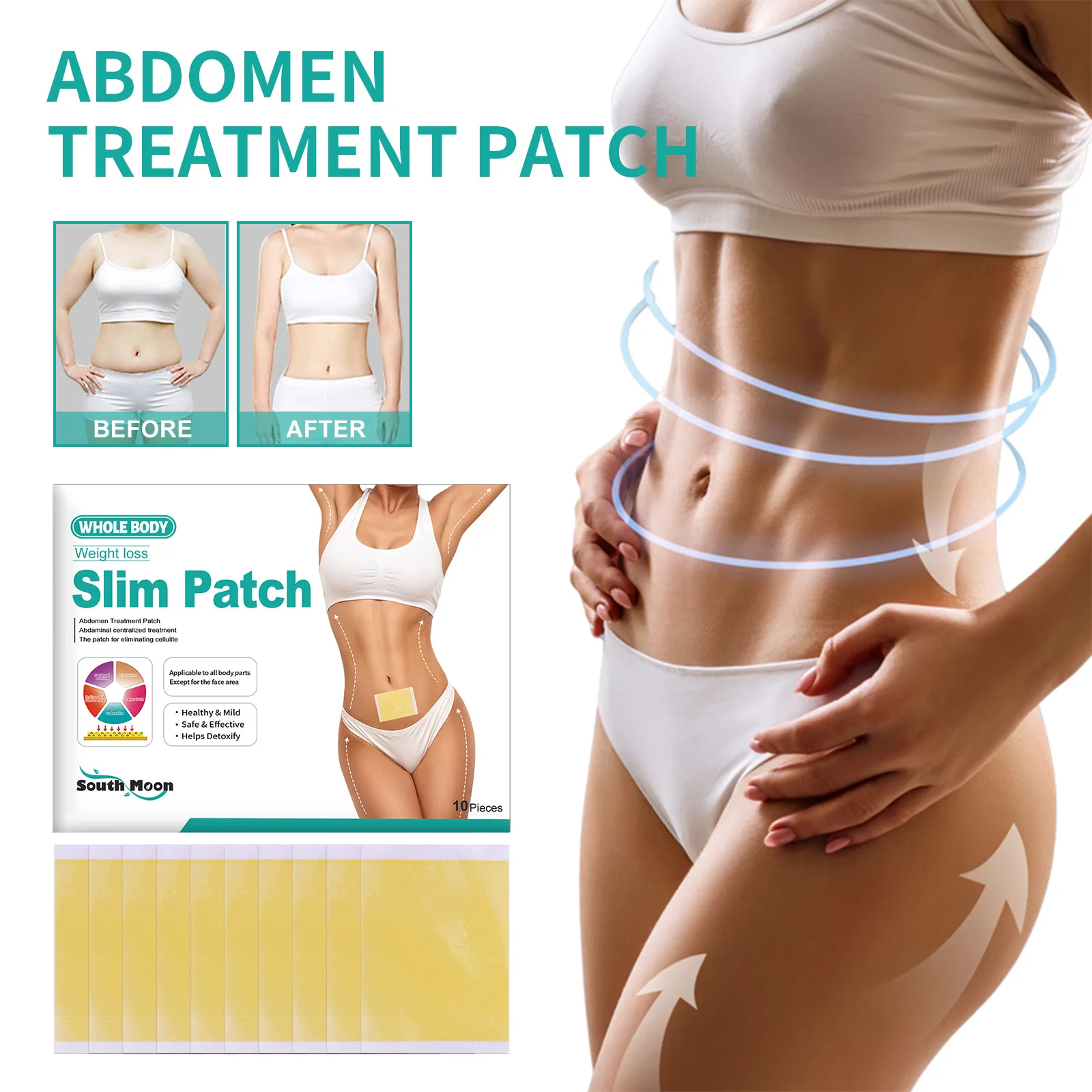 Weight Loss Products 10pcs Navel Weight Loss Slim Patch Fat Burning Slimming Detox Stickers Belly Anti Cellulite Remover Plaster Body Shaping Patches