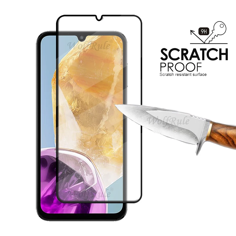 6-in-1 Tempered Glass Full Cover Screen Protector with Lens Guard