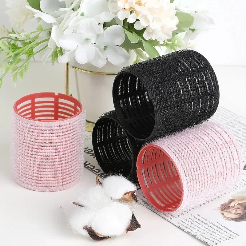 New 3PCS Self-Grip Hair Rollers Heatless Hair Curlers No Heat Bangs Volume Self-adhesive Hook Curlers DIY Styling ToolsPin
