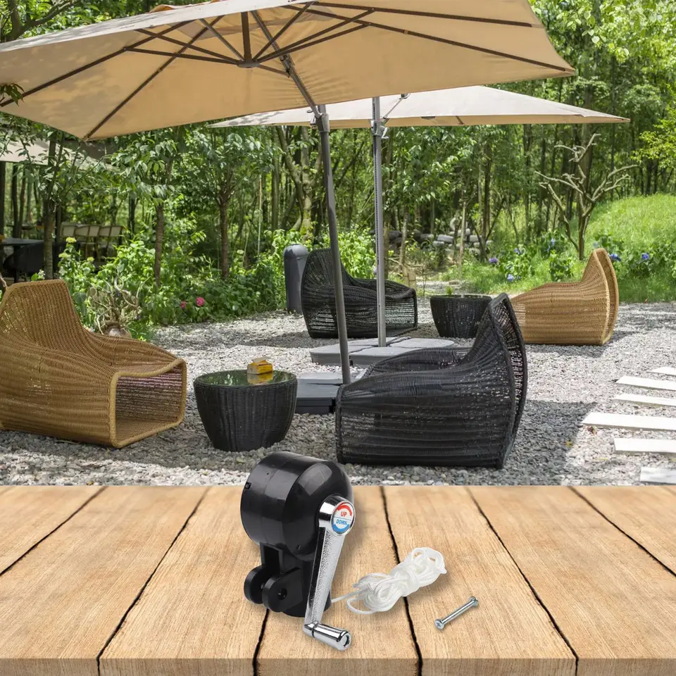 Pezzi Di Ricambio Per Ombrellone Da Giardino Manovella Di Ricambio Con Parasole Manovella Leggera E Regolabile Per Giardino Spiaggia Parco E Terrazza 98851559