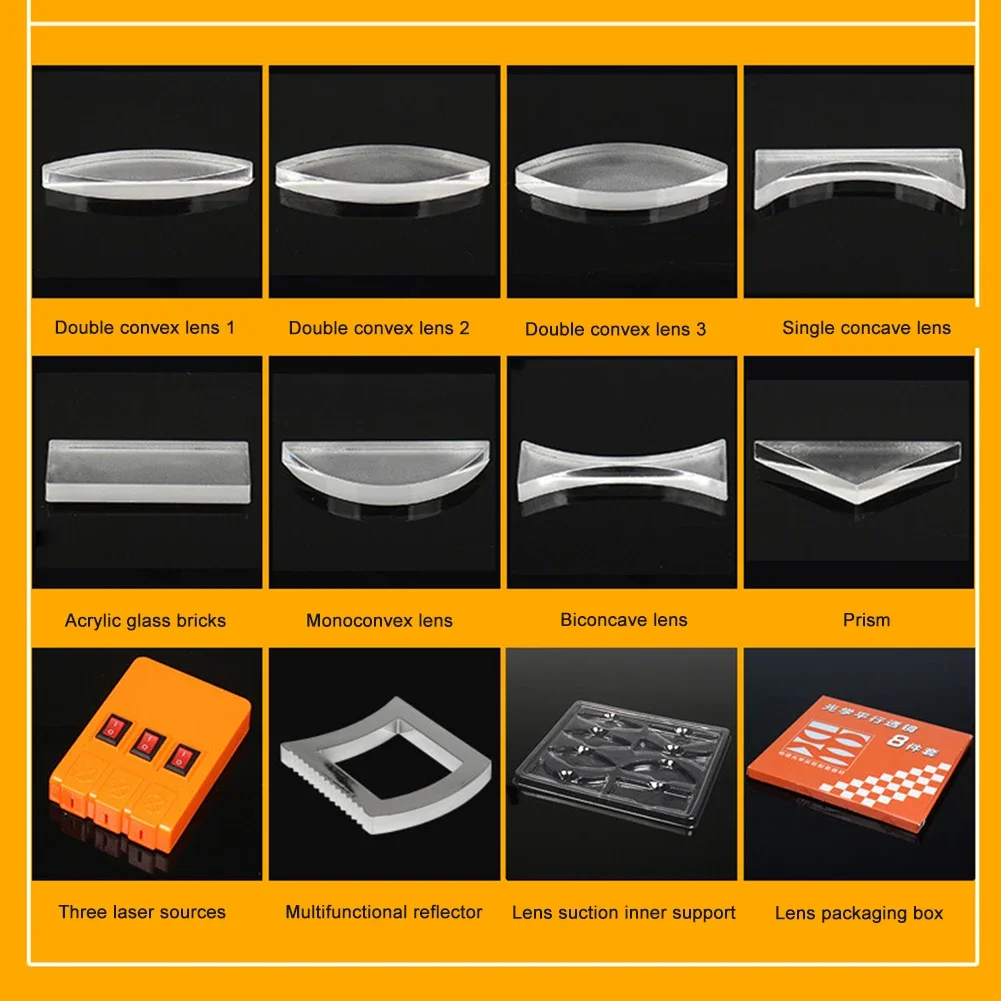 3-1sets Lens Imaging Equipment Tools Physical Teaching Tools Teaching Aids Geometric Optics Experimental Set Learning Kits - 6