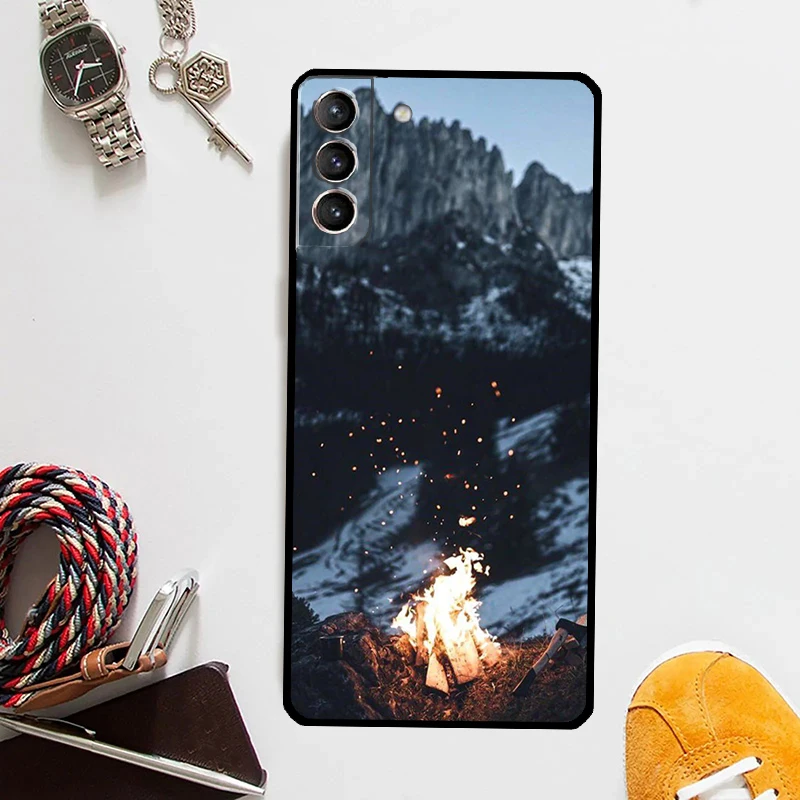 Nature-Themed Mountain Design Protective Phone Case