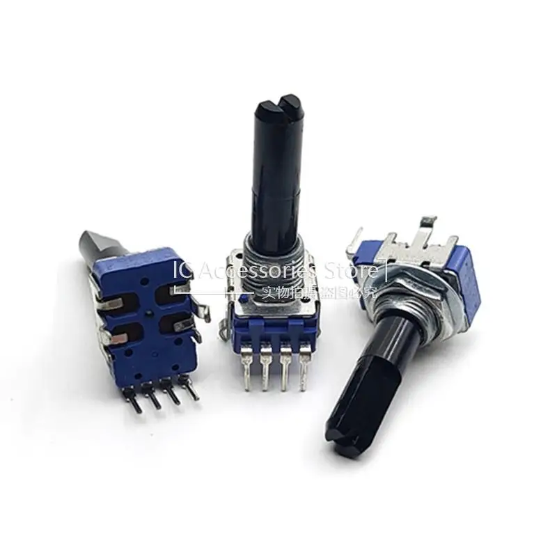 

3PCS RK11K 4Pin Single Potentiometer B50K B50K Without Midpoint 26MM Handle Power Amplifier Volume Potentiometer
