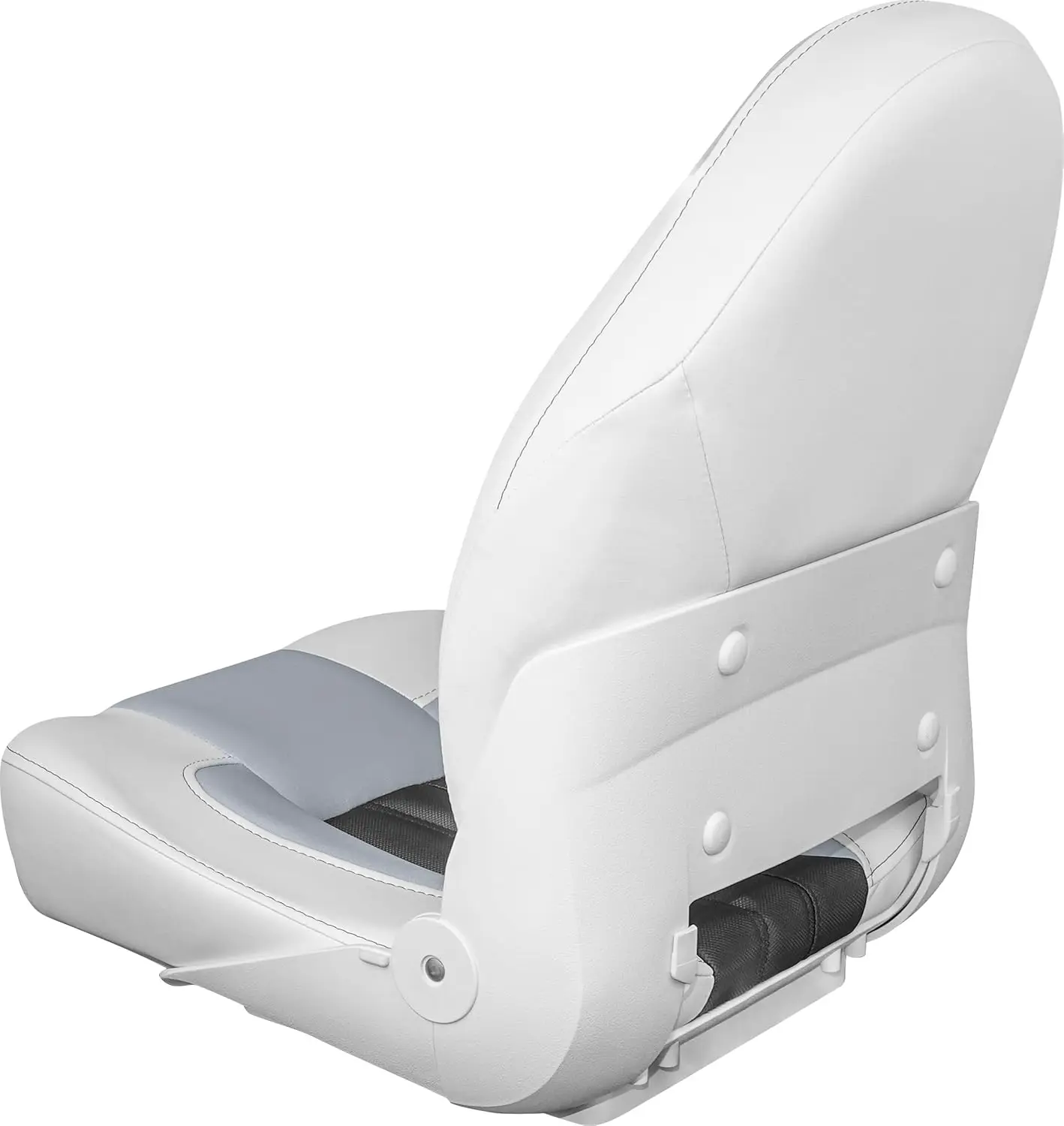 Orthopedic Folding High Back Boat Seat (White/Gray/Carbon)