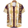 Unisex 2024 Breathable Hawaiian Shirts Baroque French Men's Shirts 3D Printi High Fashion Street Loose Men's Streetwear Shirts 6