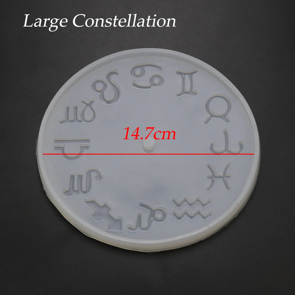 Stuffygreenus 1 Piece Silicone Resin Molds, Big Clock Epoxy Moulds