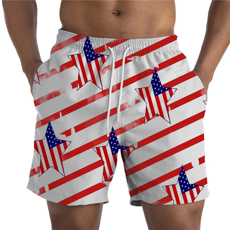 Summer Beach USA UK Flag Mens Sexy Board Hot Shorts Swimwear 3D Print Casual Quick-drying Swimsuit Swim Trunks Cool Ice Hawaii 6