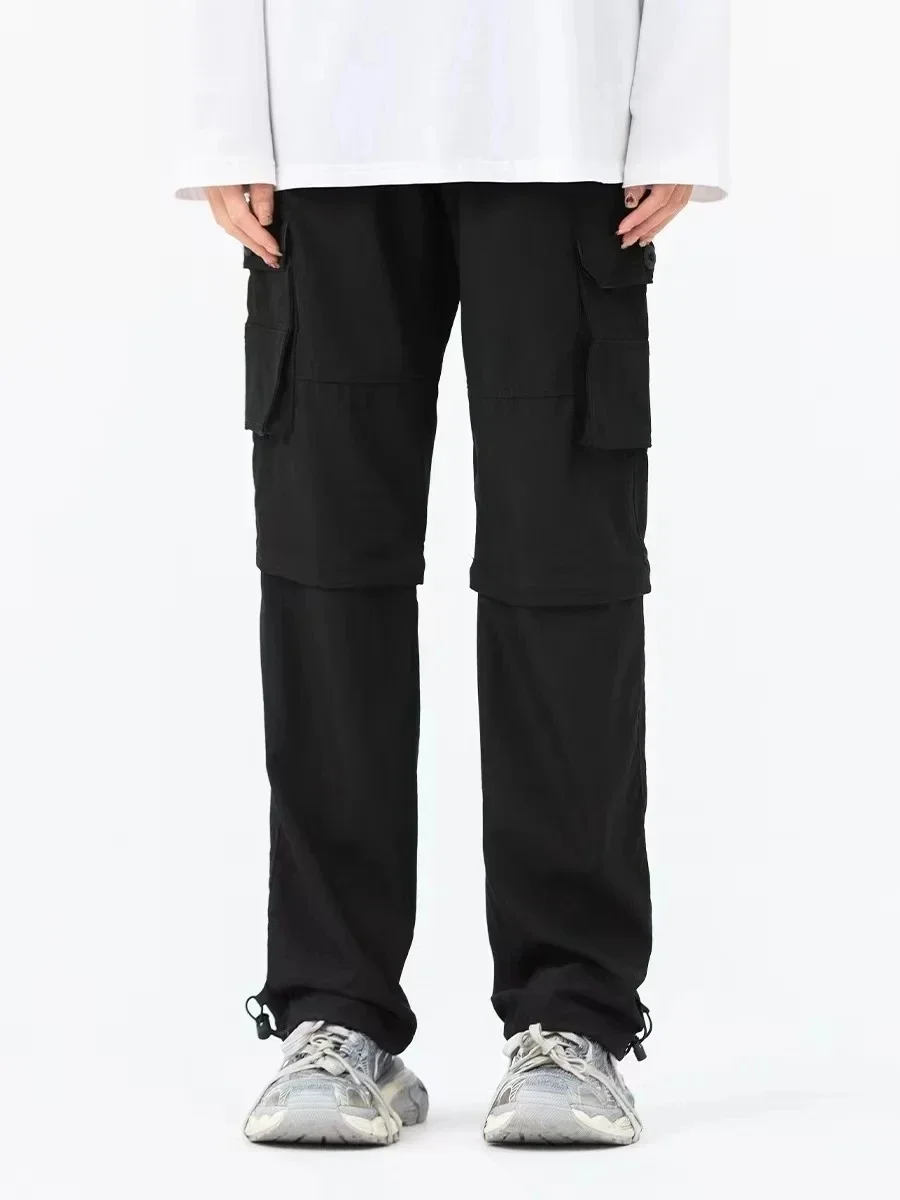 Description Picture 4 of itemDetachable parachute pants quick-dry parachute pants cargo pockets straight-leg slacks