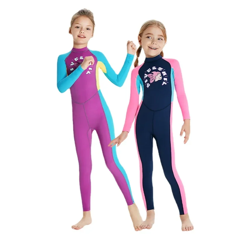 Kids Long Sleeve One Piece Swimsuit