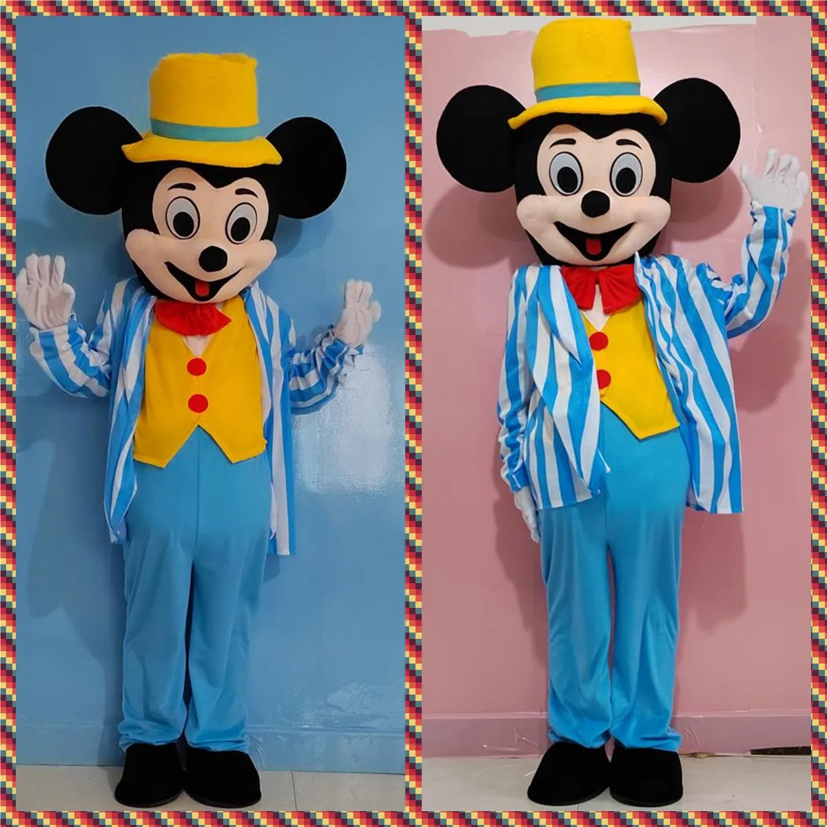 mascotte Mickey Mousse Latex Costume professionnelle de luxe cosplay  Disneyland