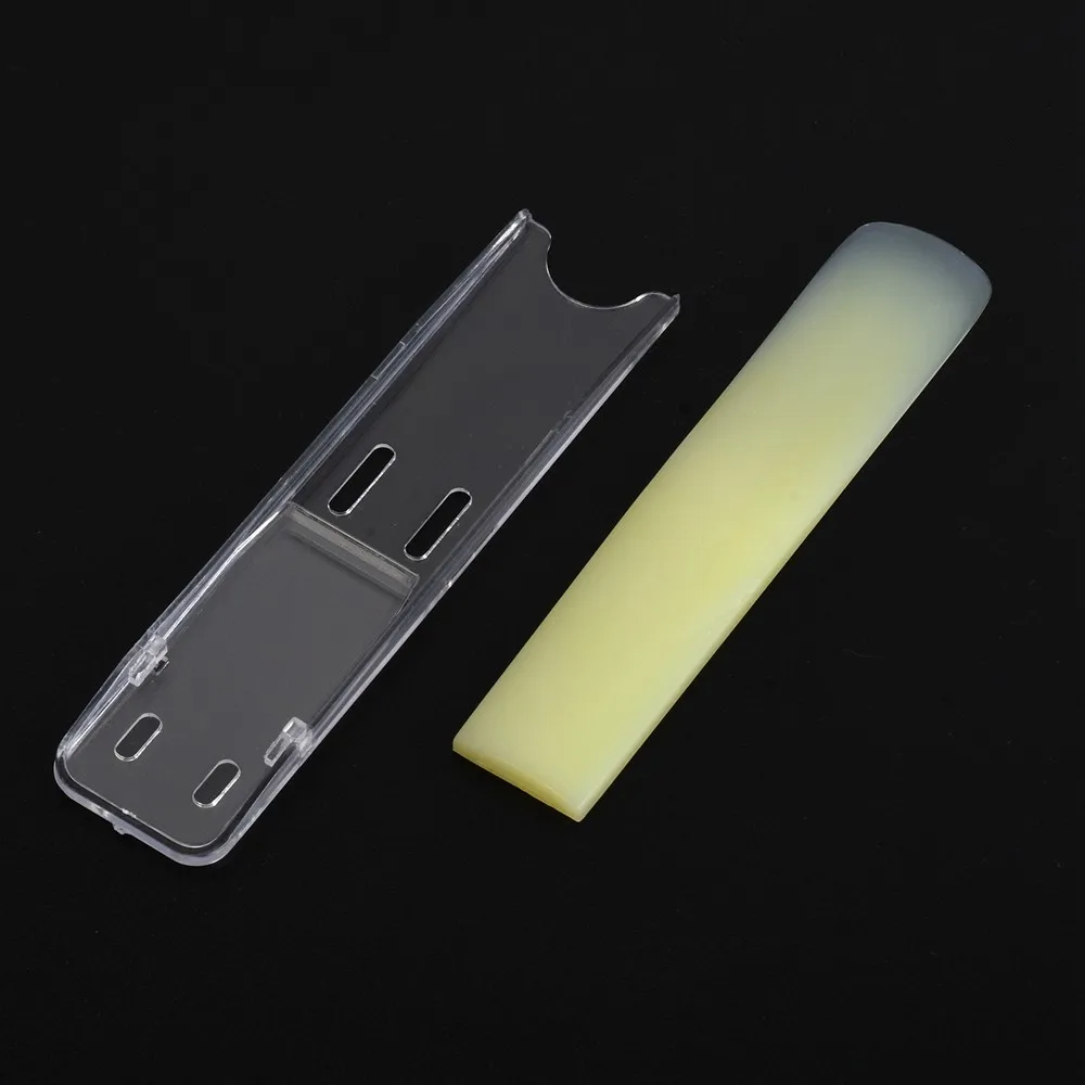 

Yellow Resin Reeds 1.5/2.0/2.5 Reeds Strength Resin Synthesis 1.5g/Pcs LxW 67mm X 11.5mm / 2.64inch X 0.45inch