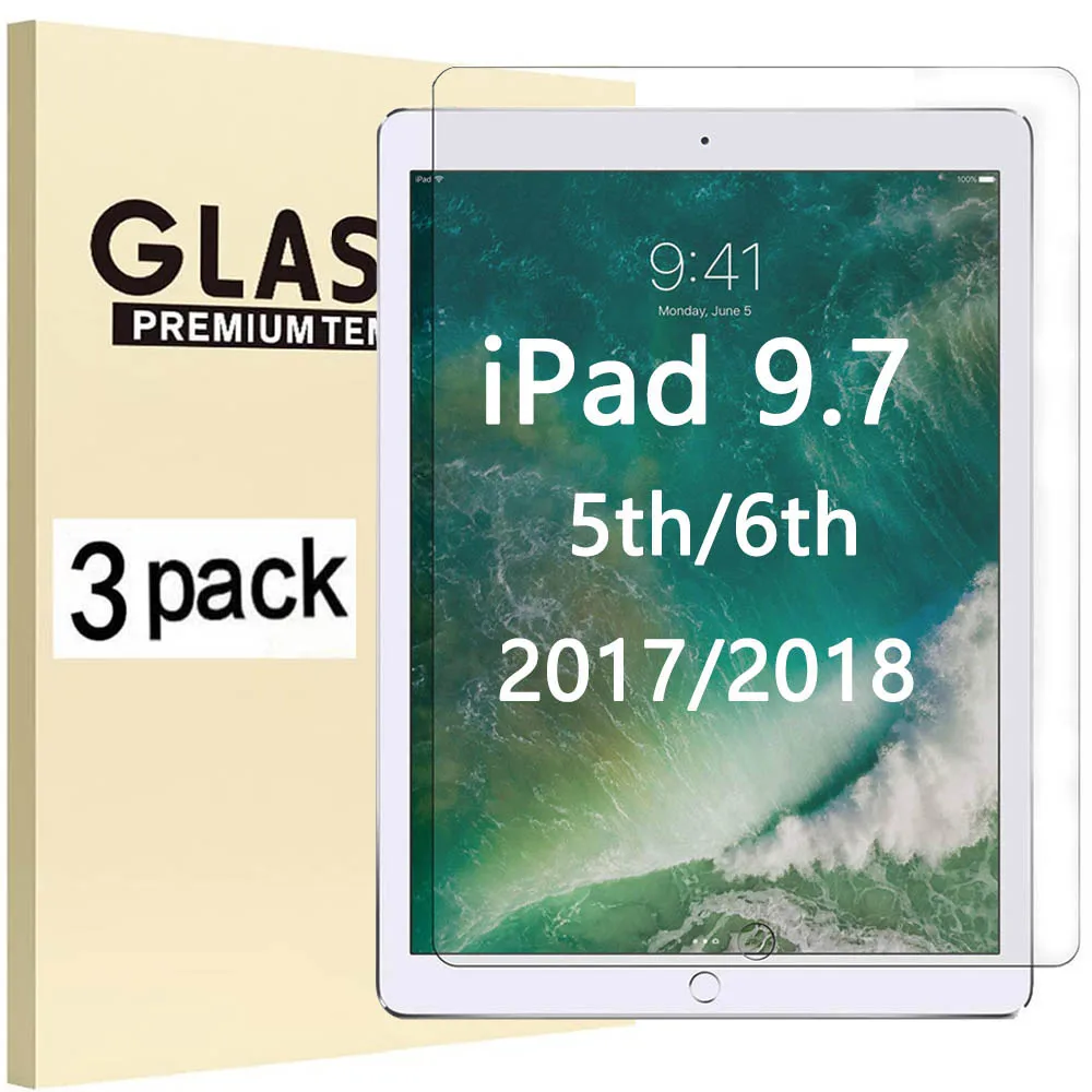 Закаленное стекло для Apple iPad 9,7 2017 2018 5th 6th Generation A1822 A1823 A1893 A1954 Защитная пленка для экрана планшета с защитой от царапин