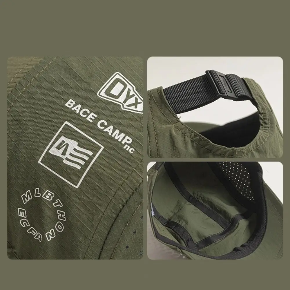 Polyester Baseball Caps Quick Drying Adjustable Hats