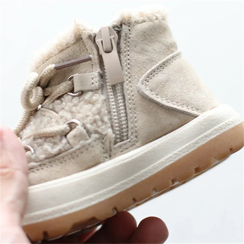 Winter Baby Boots baby shoes baby boots Warm Plush Rubber Sole Toddler Kids Sneakers Infant
