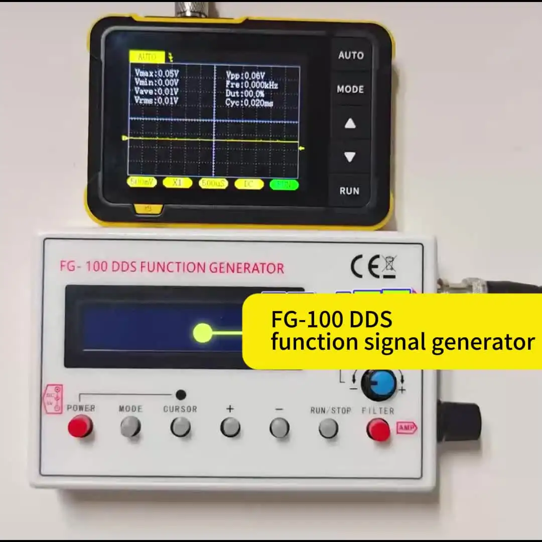 Módulo generador de señal con función FG-100 DDS 1Hz-500KHz con cable