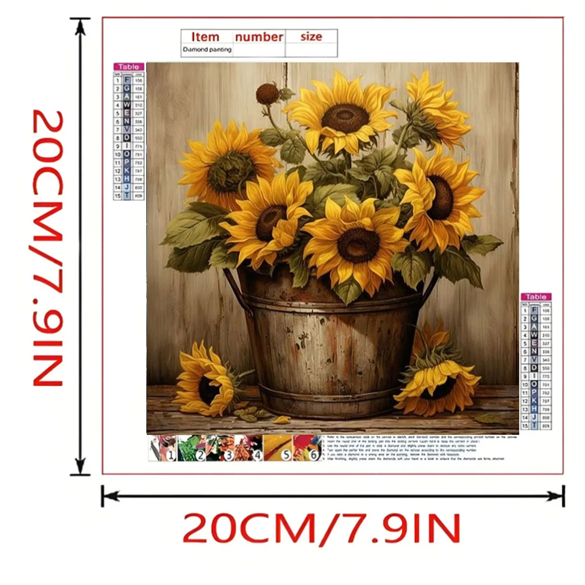 Sunflower Diamond Painting Kit – DIY Full Diamond Art Set