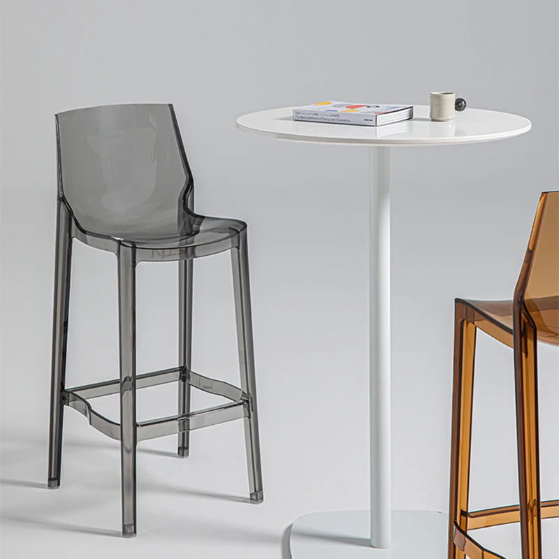

Gaming Designer Transparent Bar Chair Nordic Reception Bedrooms Plastic Bar Stools Patio Relaxing Sgabello Cucina Home Furniture