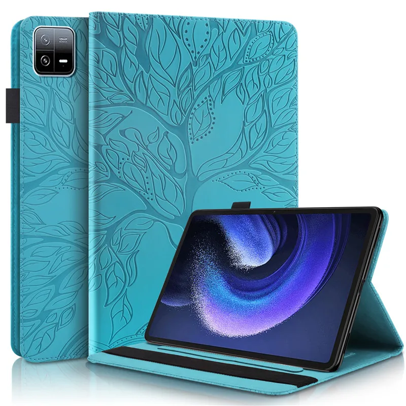 

Чехол-книжка для Xiaomi MiPad 6 Pro 2023, чехол-бумажник из искусственной кожи с 3D рисунком дерева для Xiaomi Pad 6 Pro MiPad 6 11, чехол для планшета
