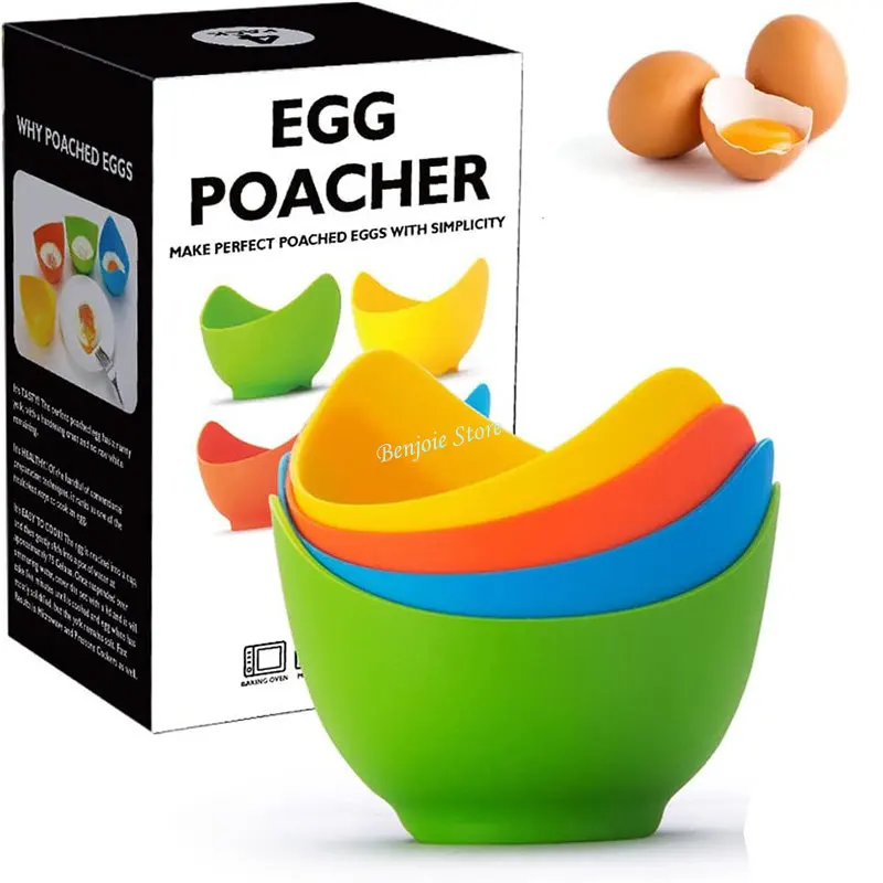 Egg Poacher Egg Cups for Air Fryer Silicone Egg Poaching Cups Stovetop