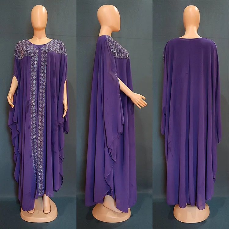 formal dresses south africa 2022 New African Oversize African Loose Design Diamond Dress For Lady african wear for women Africa Clothing