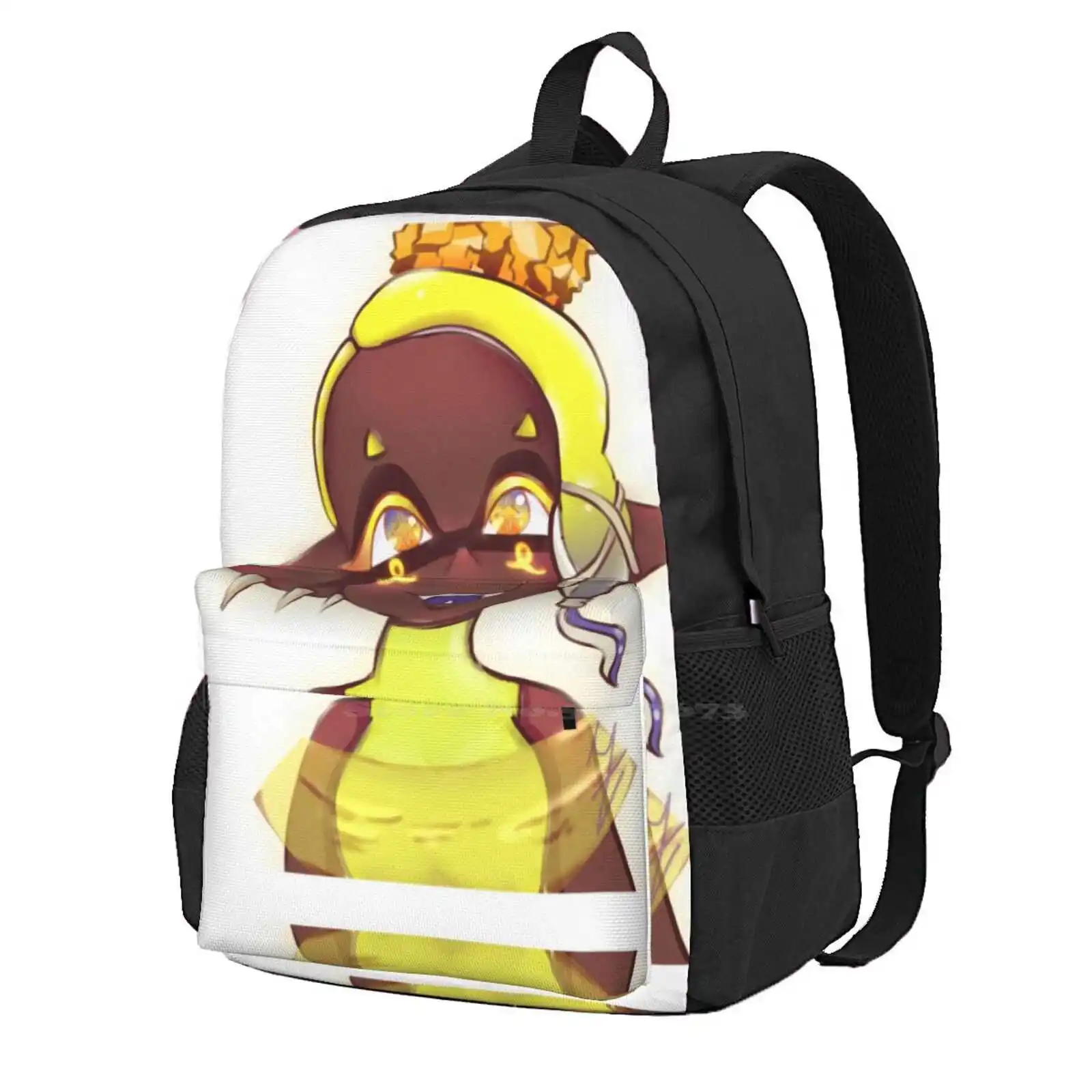 Frye Sorridente Nuovi Arrivi Borse Unisex Borsa Per Studenti Zaino Splatoon 2 Fanart Yellow Frye Splatoon 3