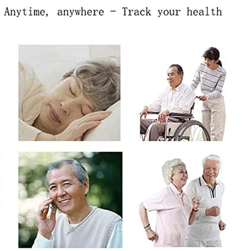 4G Elderly Older Smartband Old Man GPS+WIFI Position Swimming Heart Rate SOS App Remote Monitor Call Smart Band Watch Bracelet