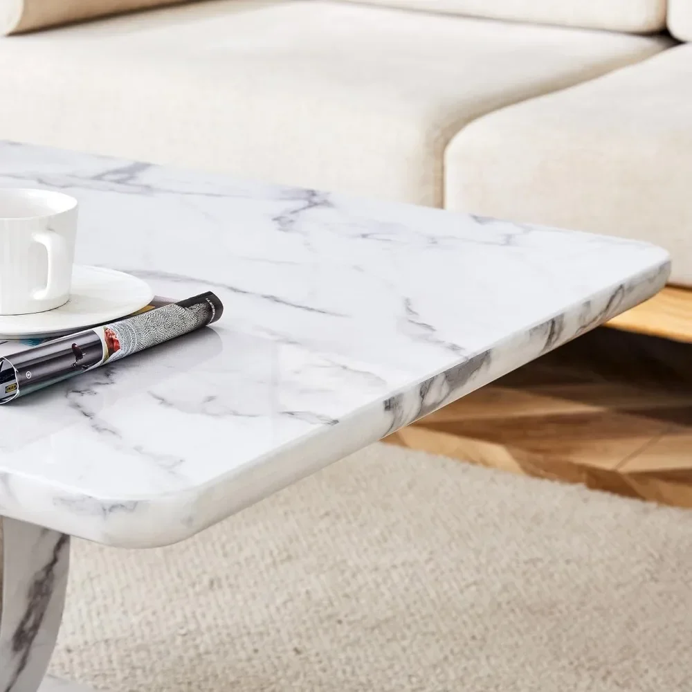 Coffee Table, Large Coffee Tables for Living Room, Rectangular, Tea Table