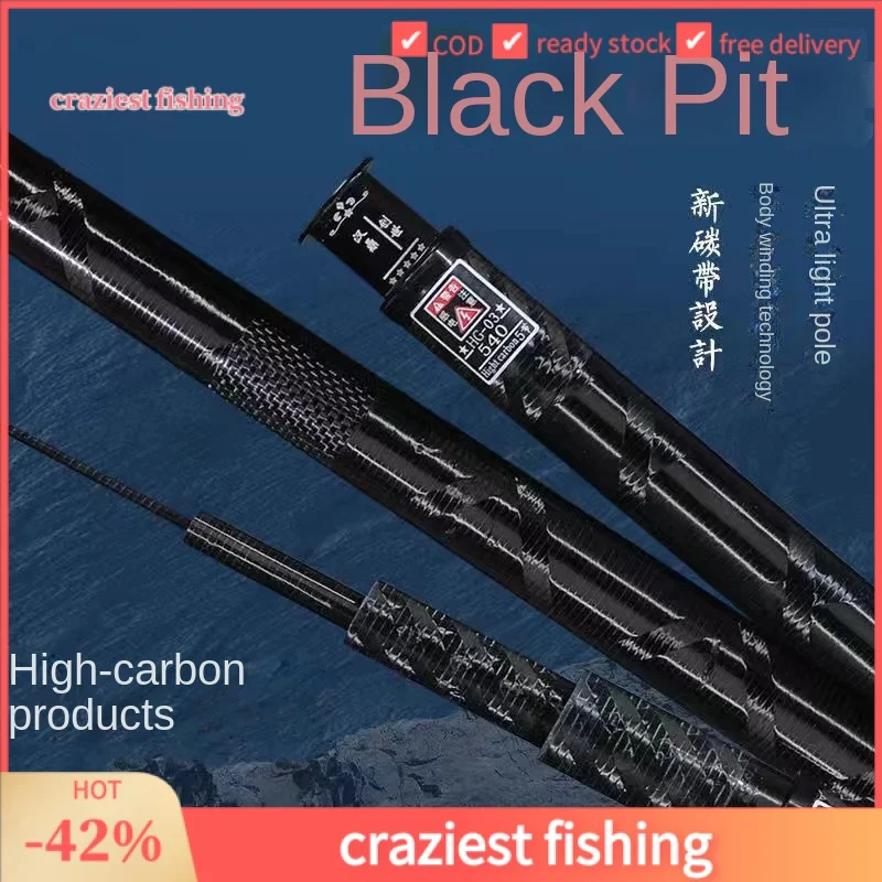 Canna Da Pesca Taiwan Ad Alto Tenore Di Carbonio Canna Grande Canna Da Pesca Pesante Canna Da Pesca Verde Pesca 10.00Kg Pesca Ultraleggera R