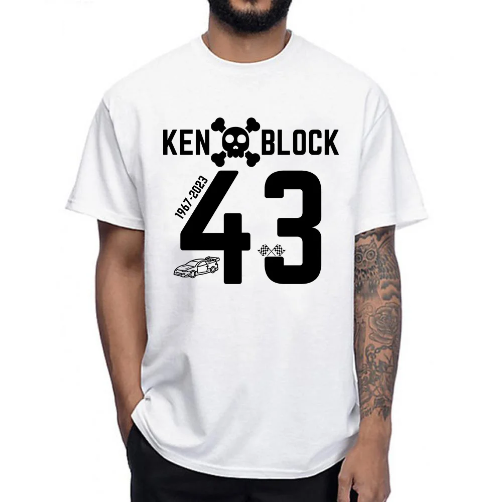 Ken Block 43 Top Uomo Estate Designer T Shirt Uomo 2000S Abbigliamento Giapponese